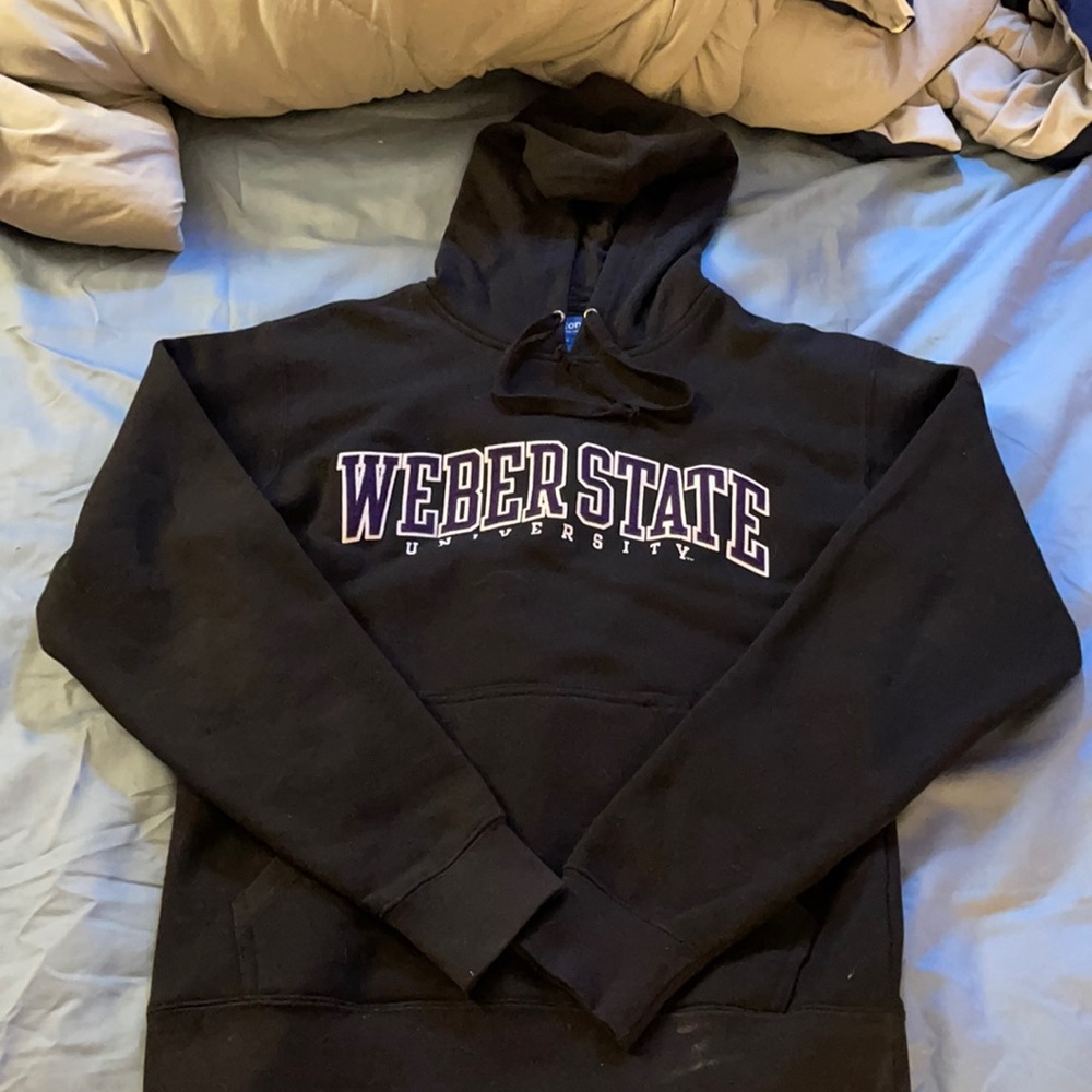 Black Weber state hoodie